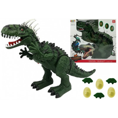 Dinosaurus ktorý znáša vajíčka na baterky zelený